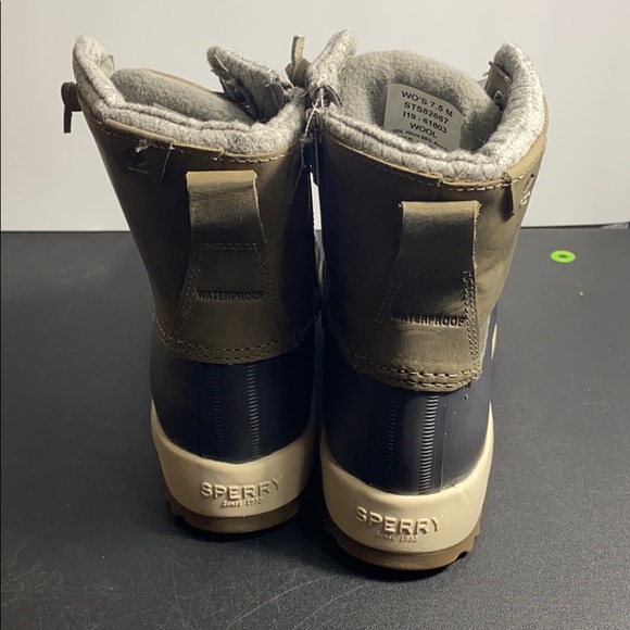 LADIES SPERRY MARITIME REPEL GREY WATERPROOF BOOTS - Picture 4 of 11